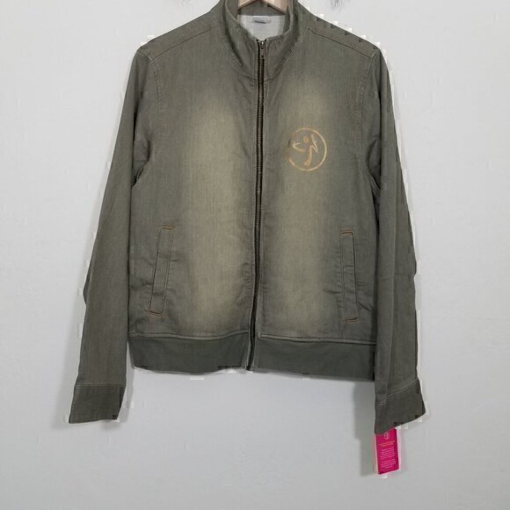 NWT Zumba Fitness Zip-Up Jacket Green Size XXL